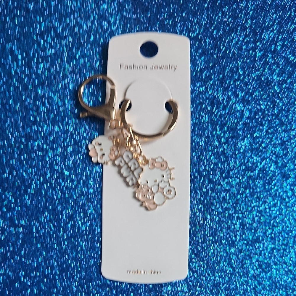 Charming Gold Keychain Accessory NwT